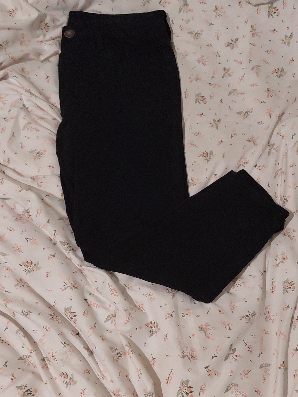 American Eagle Outfitters Black Skinny Jumpsuit-Style Pants 10 XShort